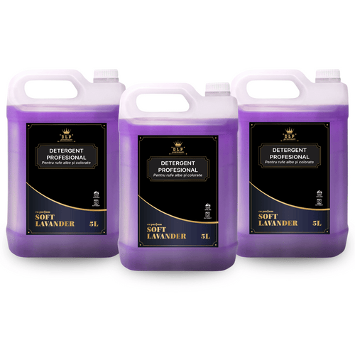 Pachetul cu 3x Detergent Profesional Soft Lavender 5L