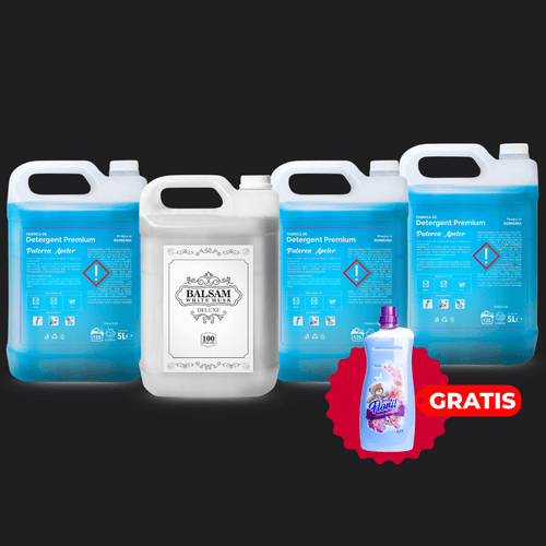 Pachetul cu 3x Detergent Puterea Apelor + 1x Balsam White Musk Deluxe