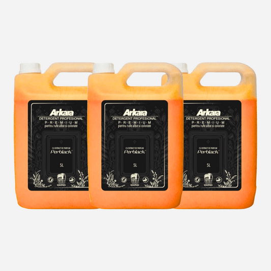 3x Detergent Profesional- Arkara Premium 5L- pentru Rufe Albe sau Colorate