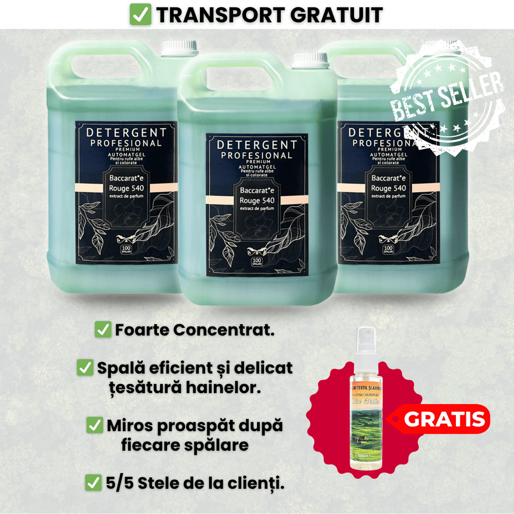 Pachetul cu 3x Detergent Profesional Baccarat