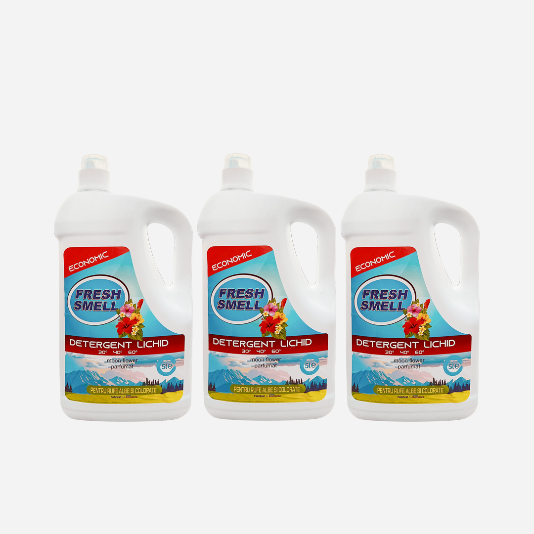 Pachet 3x Detergent Lichid Economic 5L Fresh Smell