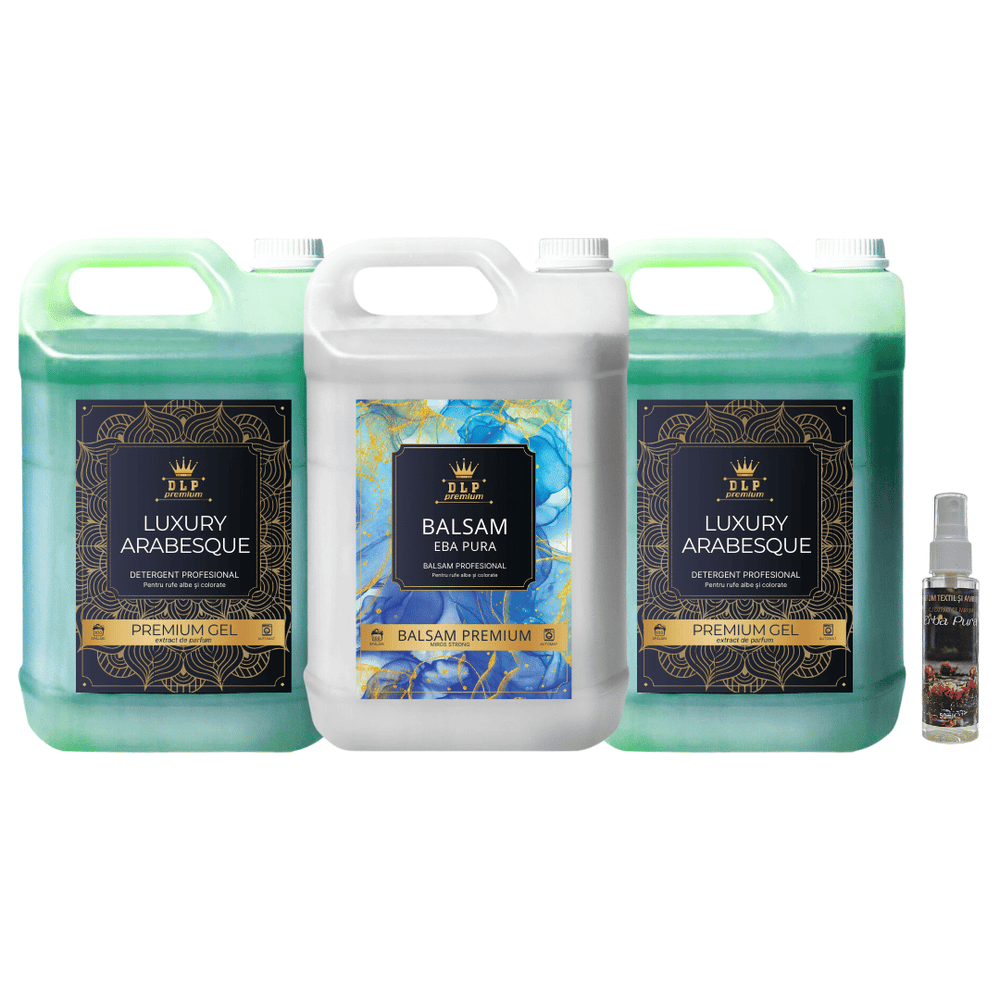 Pachetul cu 2x Detergent Luxury Arabesque + 1x Balsam Eba Pura